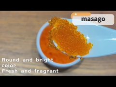 Capelín congelado de las huevas del pez volador del sushi de las huevas de los pescados del capelín de Masago Tobiko