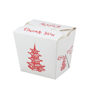 Caja de papel dura para llevar Tray Kraft Food Noodle Box del rectángulo disponible