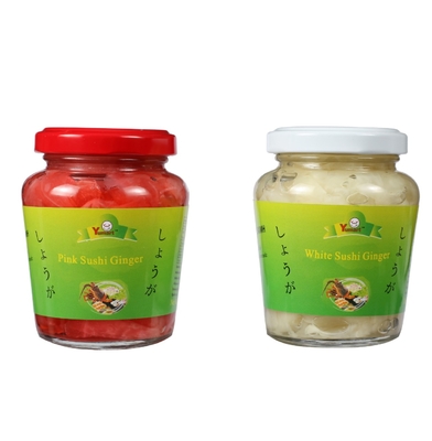 Sushi conservado en vinagre orgánico fresco Ginger Sliced And Strip 160g/botella
