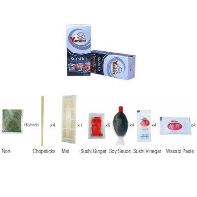 La fabricación del sushi de DIY fijó a 4 personas que servían el equipo con HACCP ISO aprobó