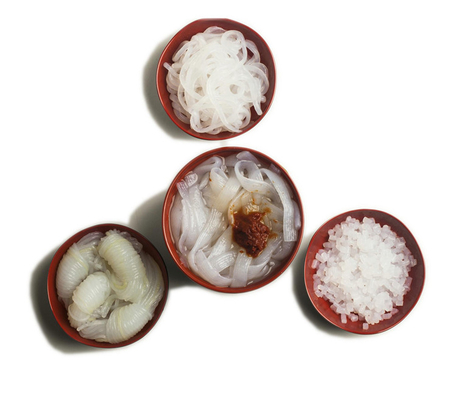 Tallarines Konjac japoneses insípidos de Shirataki para la forma del Fettuccine de los espaguetis