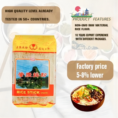 Zhaoqing/Xinzhu 500g secó los tallarines de la cocción rápida de los tallarines del palillo del arroz