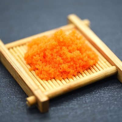 Capelín congelado de las huevas del pez volador del sushi de las huevas de los pescados del capelín de Masago Tobiko