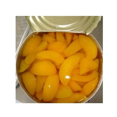 El melocotón amarillo conservado fruta fresca del jarabe del albaricoque del OEM en rebanadas de las mitades corta en cuadritos