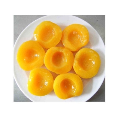 El melocotón amarillo conservado fruta fresca del jarabe del albaricoque del OEM en rebanadas de las mitades corta en cuadritos