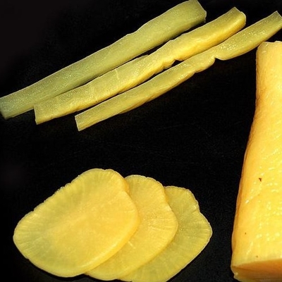 500g conservó en vinagre la rebanada de Ginger Radish Takuan Oshinko Strip del sushi