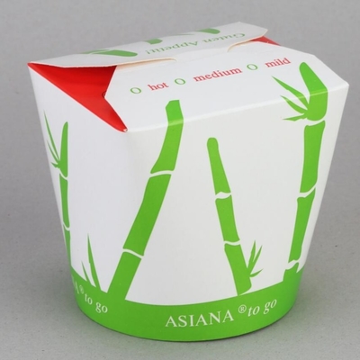 Caja de papel dura para llevar Tray Kraft Food Noodle Box del rectángulo disponible