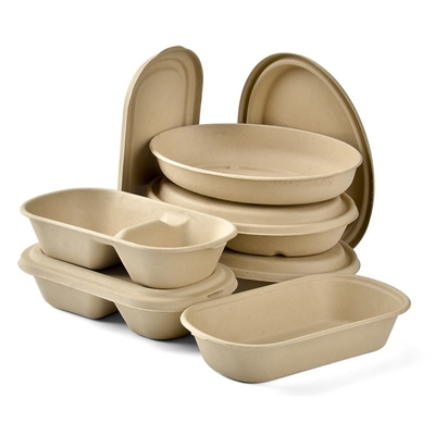 La porción de la comida de Eco equipa el envase de comida para llevar biodegradable 1000ml