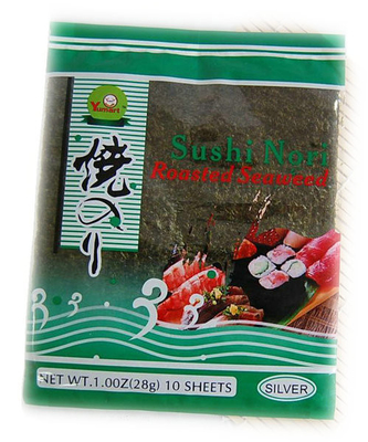 28g Yaki kosher Nori Seaweed 10 hojas con la envoltura original