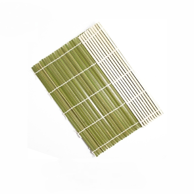 sushi de bambú verde de los 27*27cm que rueda a Mat Japanese Sushi Roller