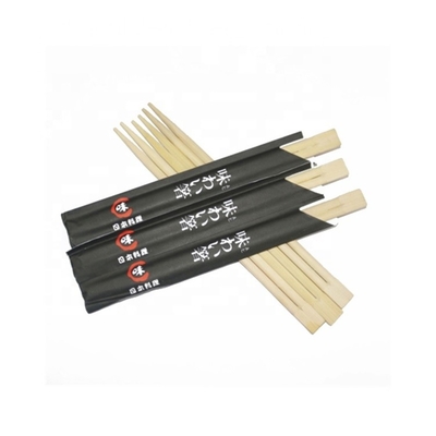 Palillos de bambú disponibles sostenibles japoneses con la manga de papel