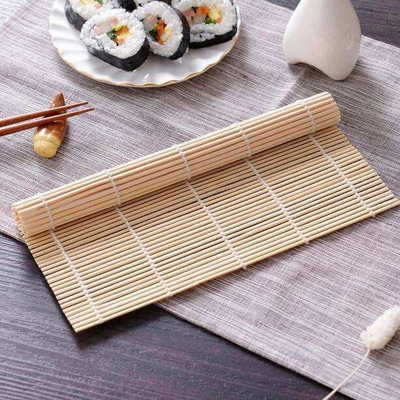 Los japoneses diseñan el sushi los 27cm de bambú Mat White Natural Color de los 24cm