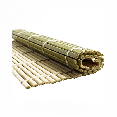 Balanceo de bambú Mat Heat Resistant del sushi natural verde de los 24cm los 27cm