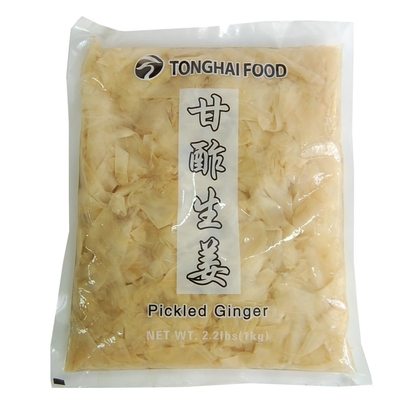 Jengibre conservado en vinagre salado rojo chino 1.01kg del sushi para el producto del sushi