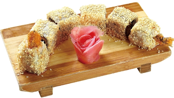 Sushi conservado en vinagre 1.2m m blanco rosado Ginger Slic Strip In Bag 1.5kg