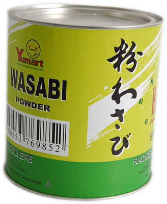 El rábano picante puro del Wasabi pulveriza el polvo japonés conveniente picante de la mostaza