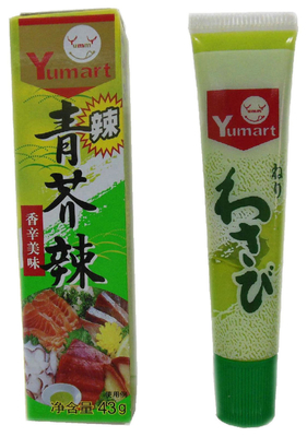 Polvo de aderezo del Wasabi orgánico del sushi de Haccp en especia del tubo 43g