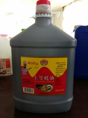 salsa caliente china de la ostra del condimento del pote del sodio 5L de la salsa baja de la ostra