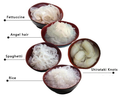 Tallarines Konjac Sugar Free Health Food de Shirataki del carburador bajo orgánico chino