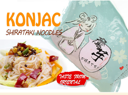 Calorías bajas de Shirataki del gluten Konjac de los tallarines de arroz Konjac libre de Shirataki